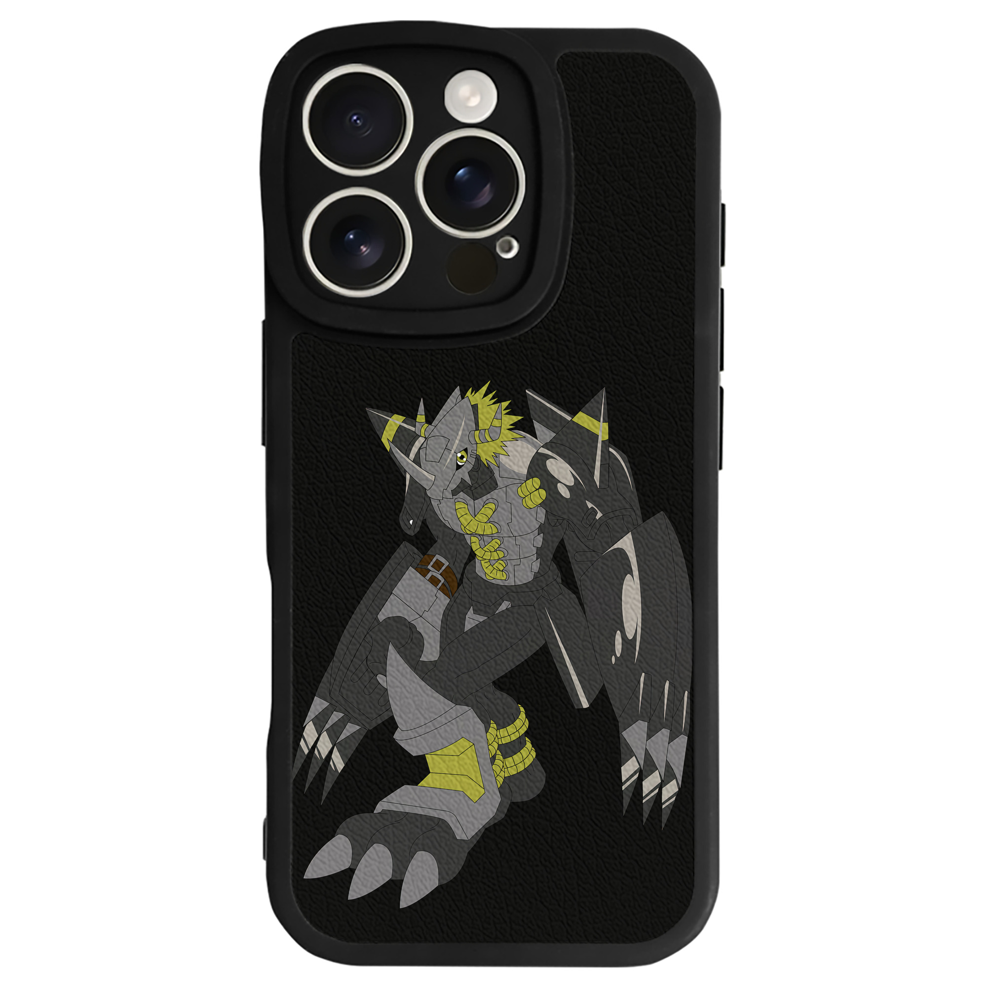 （画像用） Digimon デジタルモンスター/デジモン 【iPhone 16シリーズ対応】シリコンスマホケース（レザー調） 材質：シリコン